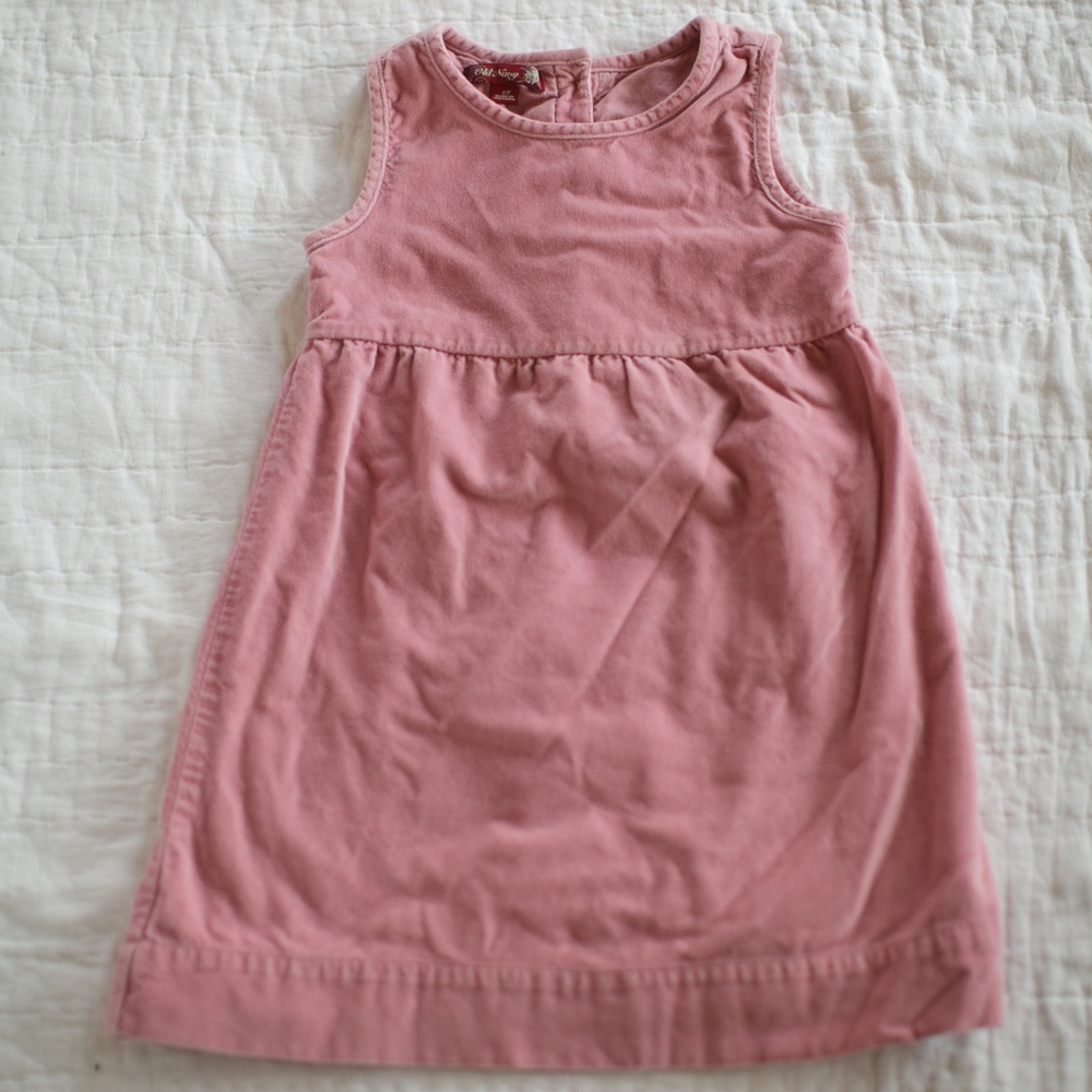 Velvet Pink Girls Dress